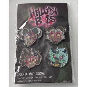 Helluva Boss Zombie Imp Squad Limited Edition Enamel Pin Set